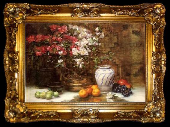 framed  unknow artist Floral, beautiful classical still life of flowers.096, ta009-2